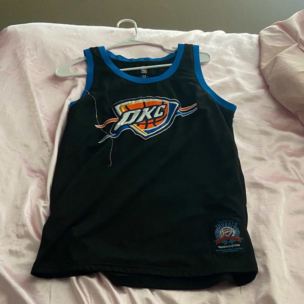 NBA Black and Blue OKC Thunder Women's Jersey